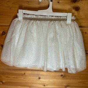 Cat & Jack Sparkling White Tulle Skirt